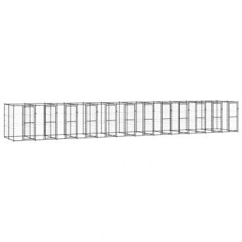 ARDEBO.de - Outdoor-Hundezwinger Stahl 29,04 m²