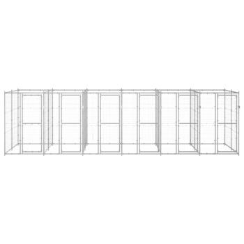 Outdoor-Hundezwinger Verzinkter Stahl 14,52 m²