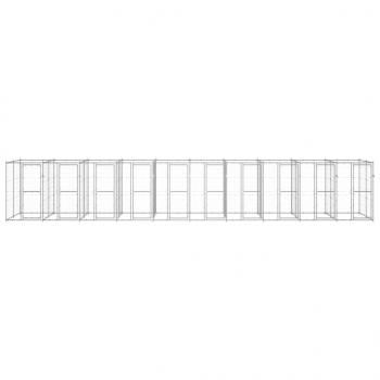 Outdoor-Hundezwinger Verzinkter Stahl 24,2 m²