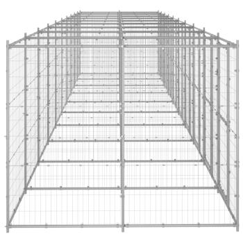 Outdoor-Hundezwinger Verzinkter Stahl 24,2 m²