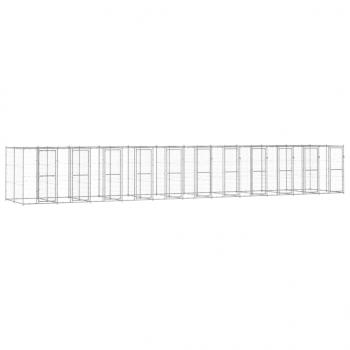 ARDEBO.de - Outdoor-Hundezwinger Verzinkter Stahl 26,62 m²