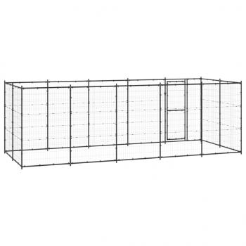 Outdoor-Hundezwinger Stahl 12,1 m²