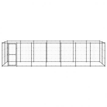 Outdoor-Hundezwinger Stahl 16,94 m²
