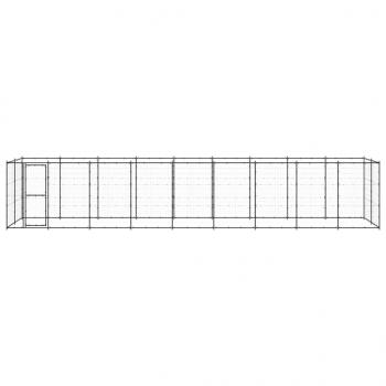 Outdoor-Hundezwinger Stahl 21,78 m²