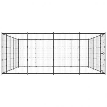 Outdoor-Hundezwinger Stahl 24,2 m²