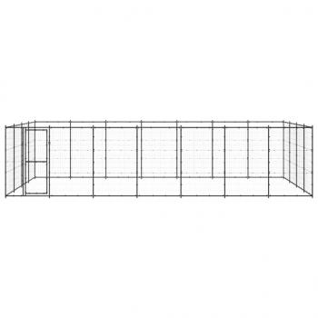 Outdoor-Hundezwinger Stahl 33,88 m²