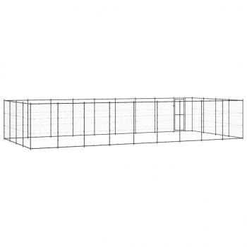 Outdoor-Hundezwinger Stahl 43,56 m²