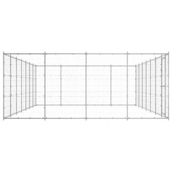 Outdoor-Hundezwinger Verzinkter Stahl 33,88 m²