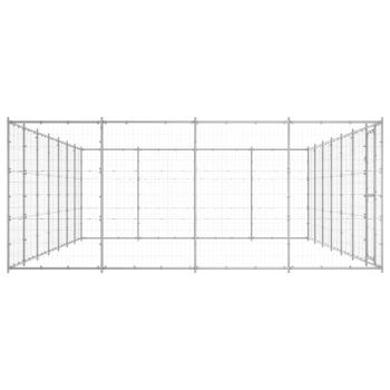 Outdoor-Hundezwinger Verzinkter Stahl 33,88 m²