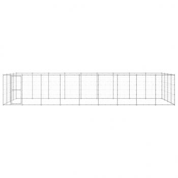Outdoor-Hundezwinger Verzinkter Stahl 43,56 m²
