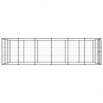 Outdoor-Hundezwinger Stahl 21,78 m²