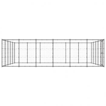 Outdoor-Hundezwinger Stahl 36,3 m²