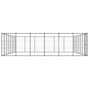 Outdoor-Hundezwinger Stahl 50,82 m²