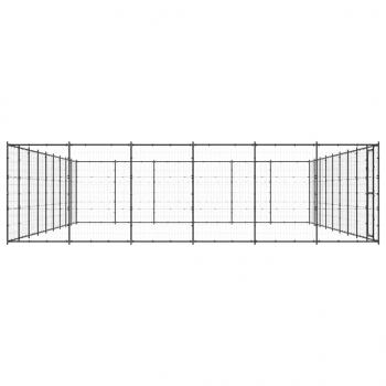 Outdoor-Hundezwinger Stahl 65,34 m²
