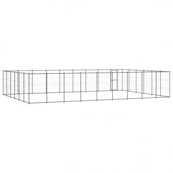 Outdoor-Hundezwinger Stahl 65,34 m²
