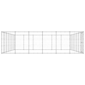 Outdoor-Hundezwinger Verzinkter Stahl 50,82 m²