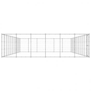 Outdoor-Hundezwinger Verzinkter Stahl 79,86 m²
