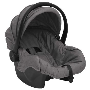3-in-1 Kinderwagen Hellgrau Stahl 
