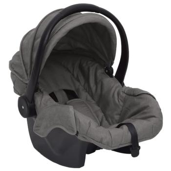 3-in-1 Kinderwagen Hellgrau Stahl 