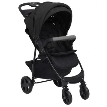 ARDEBO.de - 2-in-1 Kinderwagen Anthrazit Stahl