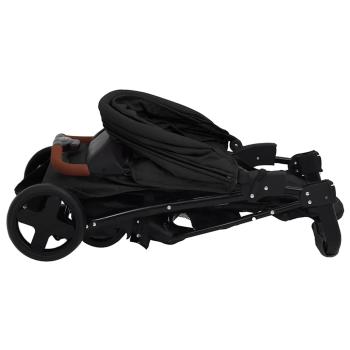 3-in-1 Kinderwagen Anthrazit Stahl 