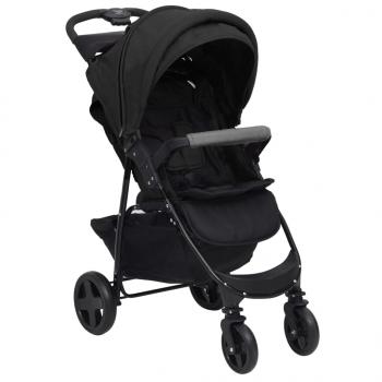 3-in-1 Kinderwagen Anthrazit Stahl 