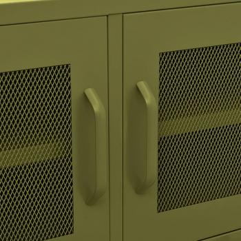 TV-Schrank Olivgrün 105x35x50 cm Stahl    