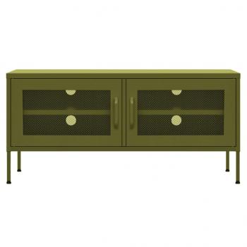 TV-Schrank Olivgrün 105x35x50 cm Stahl    