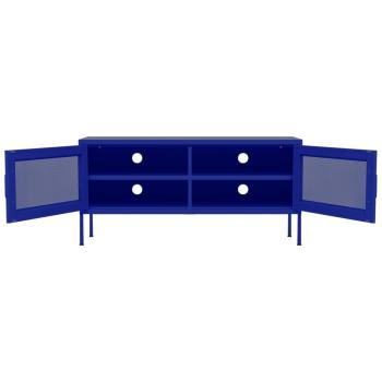 TV-Schrank Marineblau 105x35x50 cm Stahl    