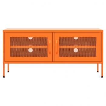 TV-Schrank Orange 105x35x50 cm Stahl