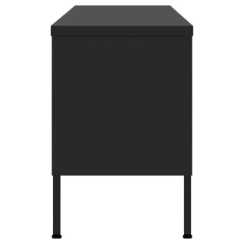 TV-Schrank Schwarz 105x35x50 cm Stahl    