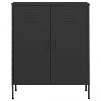 Lagerschrank Anthrazit 80x35x101,5 cm Stahl    