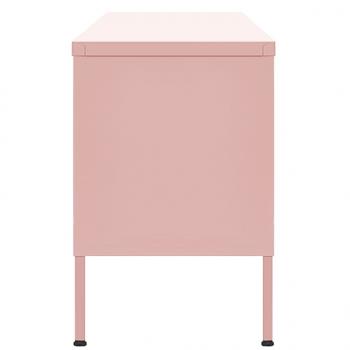 TV-Schrank Rosa 105x35x50 cm Stahl    