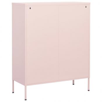 Lagerschrank Rosa 80x35x101,5 cm Stahl    