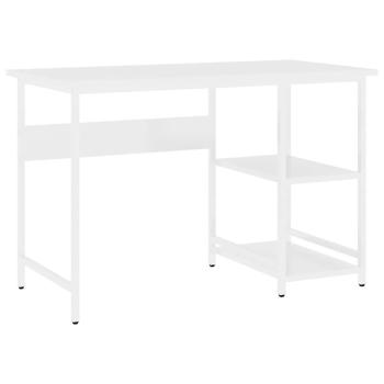 Computertisch Weiß 105x55x72 cm MDF und Metall