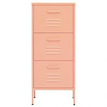 Lagerschrank Rosa 42,5x35x101,5 cm Stahl    