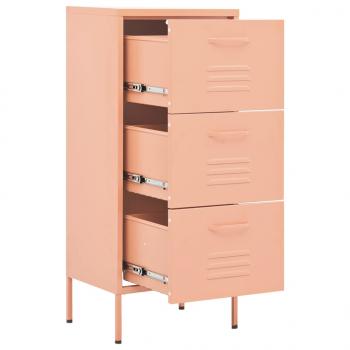 Lagerschrank Rosa 42,5x35x101,5 cm Stahl    