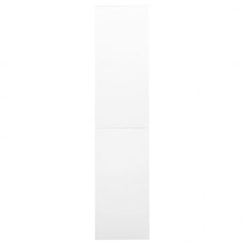 Büroschrank mit Schiebetür Weiß 90x40x180 cm Stahl 