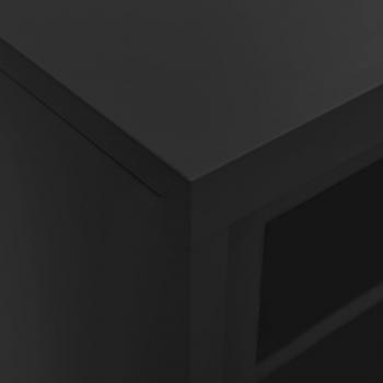 Schrank mit Schiebetür Anthrazit 90x40x90 cm Stahl