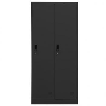 Kleiderschrank Anthrazit 80x50x180 cm Stahl