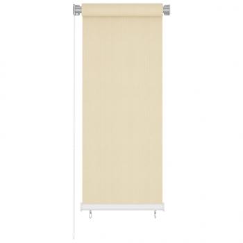ARDEBO.de - Außenrollo Creme 60x140 cm HDPE