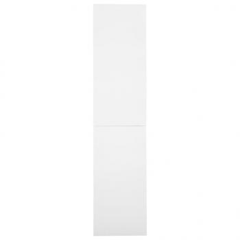 Büroschrank mit Schiebetüren Weiß 90x40x180 cm Stahl 