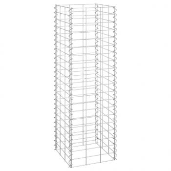 Gabionen-Hochbeete 3 Stk. 30x30x100 cm Eisen