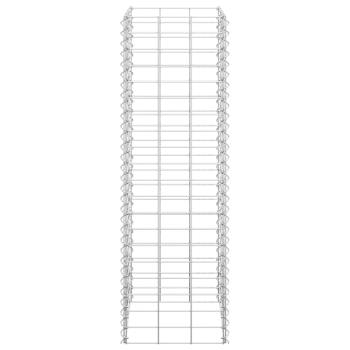 Gabionen-Hochbeete 3 Stk. 30x30x100 cm Eisen