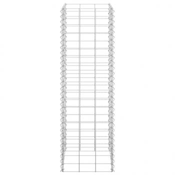 Gabionen-Hochbeete 3 Stk. 30x30x100 cm Eisen