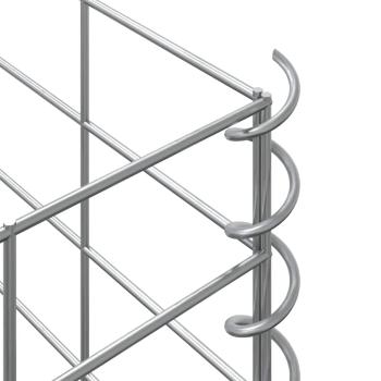 Gabionen-Hochbeete 3 Stk. 30x30x150 cm Eisen