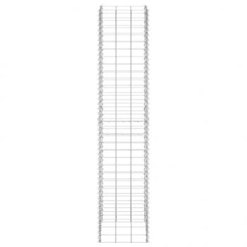 Gabionen-Hochbeete 3 Stk. 30x30x150 cm Eisen