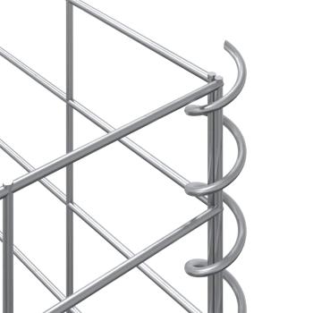 Gabionen-Hochbeete 3 Stk. 30x30x150 cm Eisen