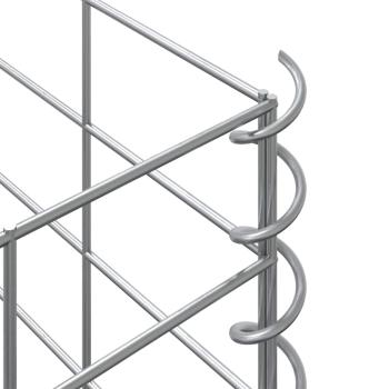 Gabionen-Hochbeete 4 Stk. 30x30x50/100/150/200 cm Eisen