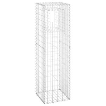 Gabionensäulen 2 Stk. 50x50x180 cm Eisen